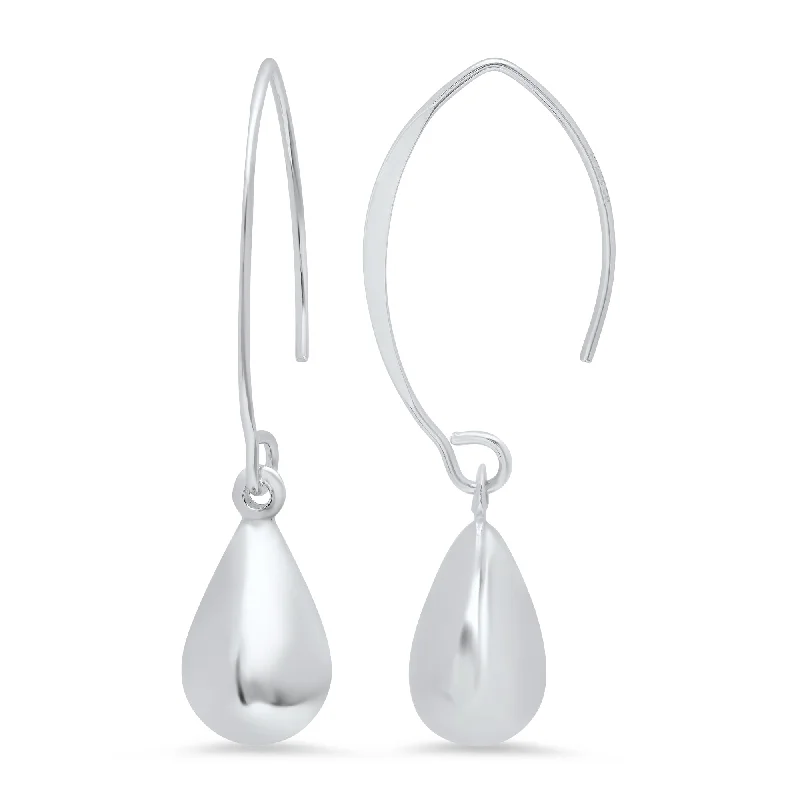 Elegant Jewelry, Affordable Luxury – Shop Now Sterling Silver Tear Drop Wire Dangle Earrings