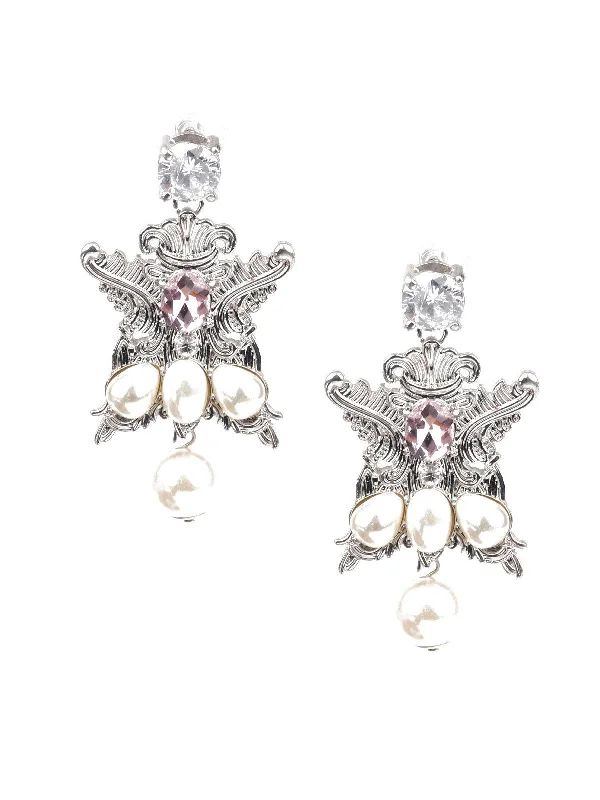 Stunning Statement Jewelry, Unbeatable Discounts Odette Women Stylish White Dangle Earrings