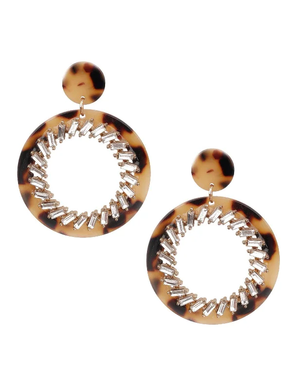 Exclusive Jewelry Bundles At Discounted Prices Odette Women Sunshine Brown And White Hoop Earrings
