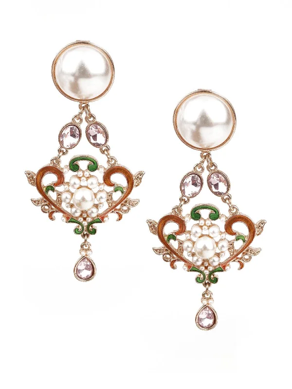 Affordable Glamour – Must-Have Jewelry At Special Rates Odette Women Sunshine Multicolored Dangler Earrings