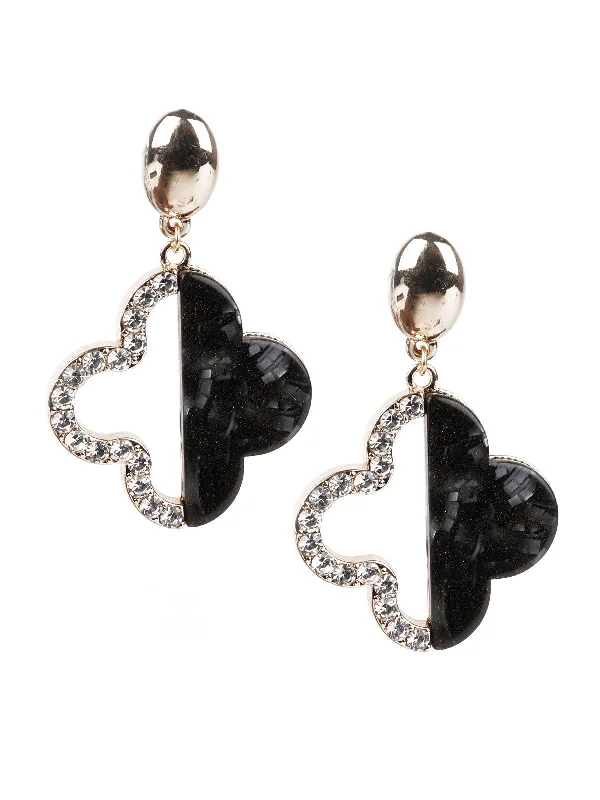 Grab Exquisite Jewelry At The Lowest Prices Odette Women Trendy Black And White Dangle Earrings