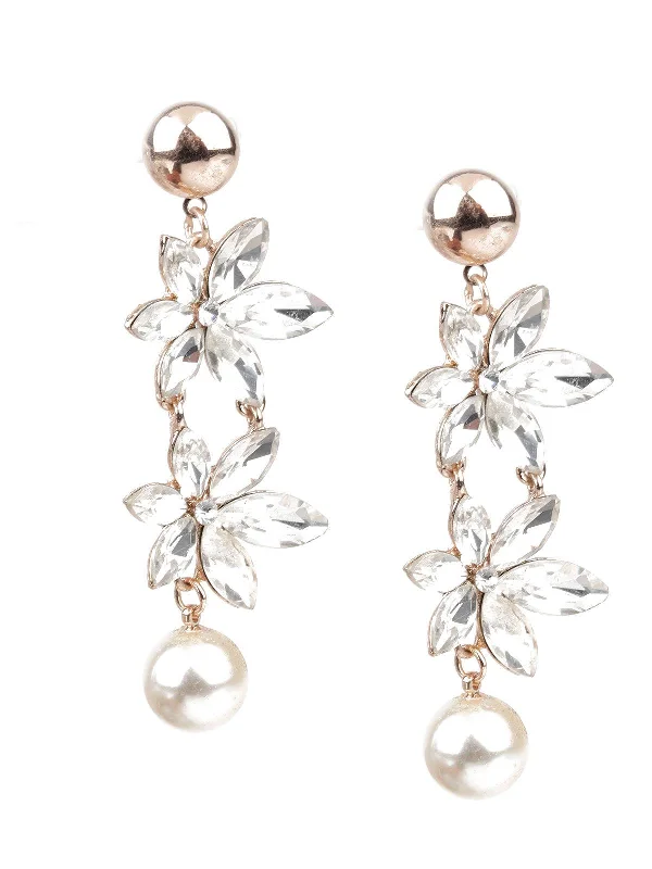 Seasonal Jewelry Clearance – Best Styles At The Lowest Prices Odette Women Trendy Gold And White Earrings