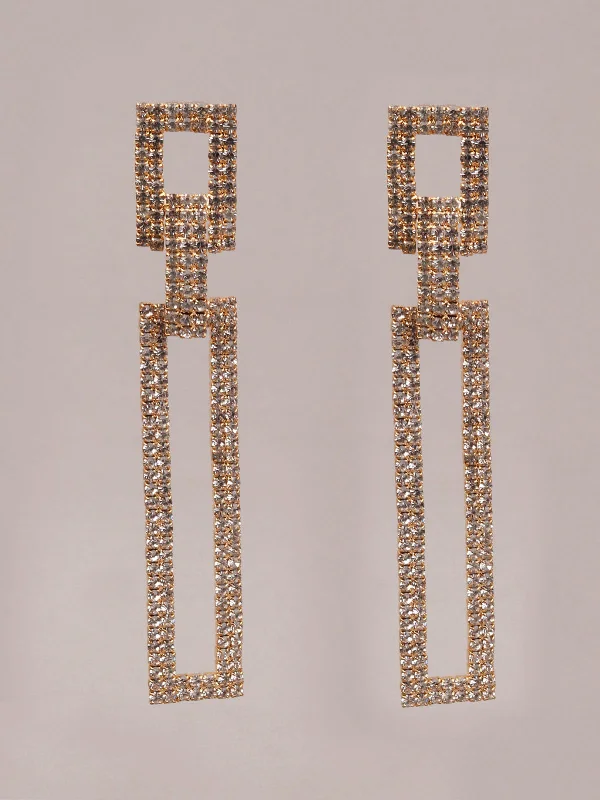 Don't Miss These Dazzling Jewelry Discounts Odette Women White And Gold Dangle Earrings