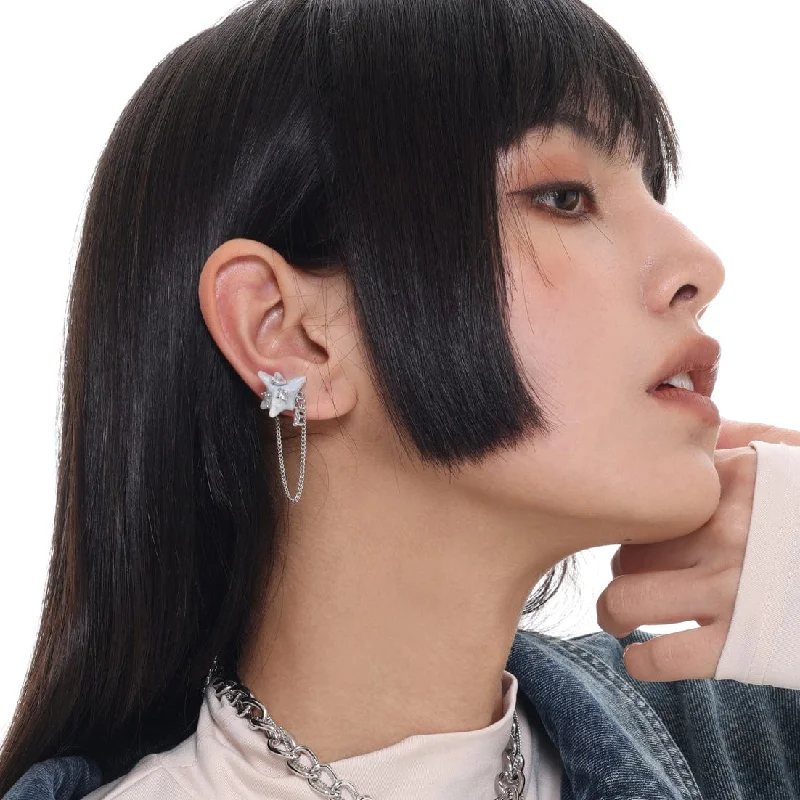 Make Your Outfit Shine With Discounted Jewelry Women's Grunge Starfish Tassel Earrings