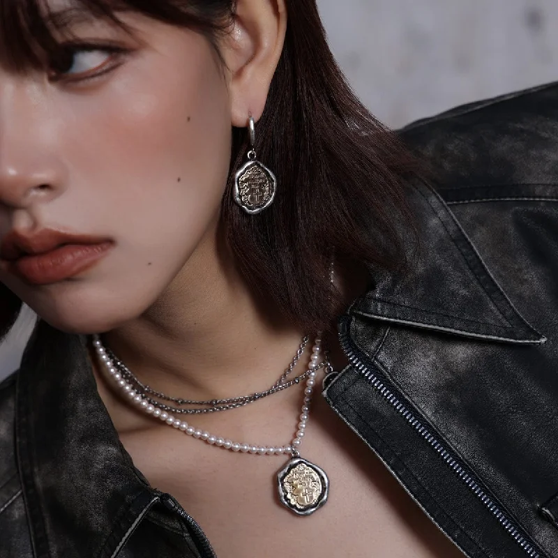 Holiday Jewelry Sale – Perfect Gifts At The Best Prices Women's Punk Cross Contrast Color Earrings