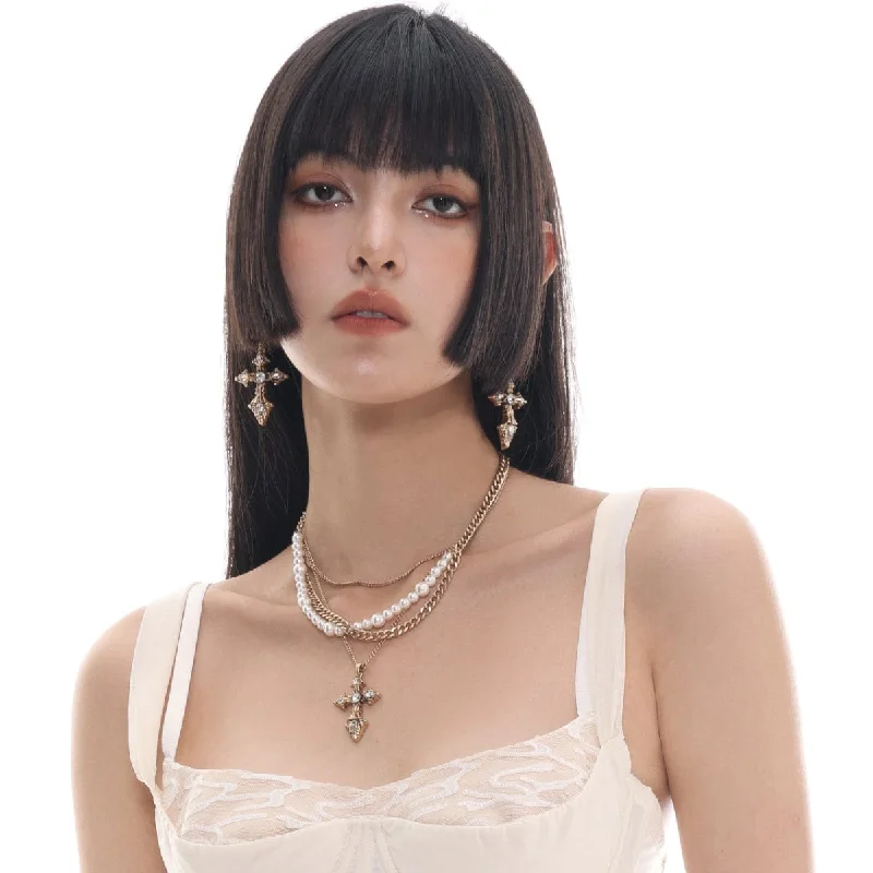 Celebrate With Sparkle – Jewelry Sale Now Live Women's Punk Cross Earrings