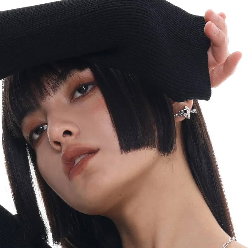 Luxury Jewelry Clearance – Shop Premium Styles Now Women's Punk Pierced Arrow Heart Earrings