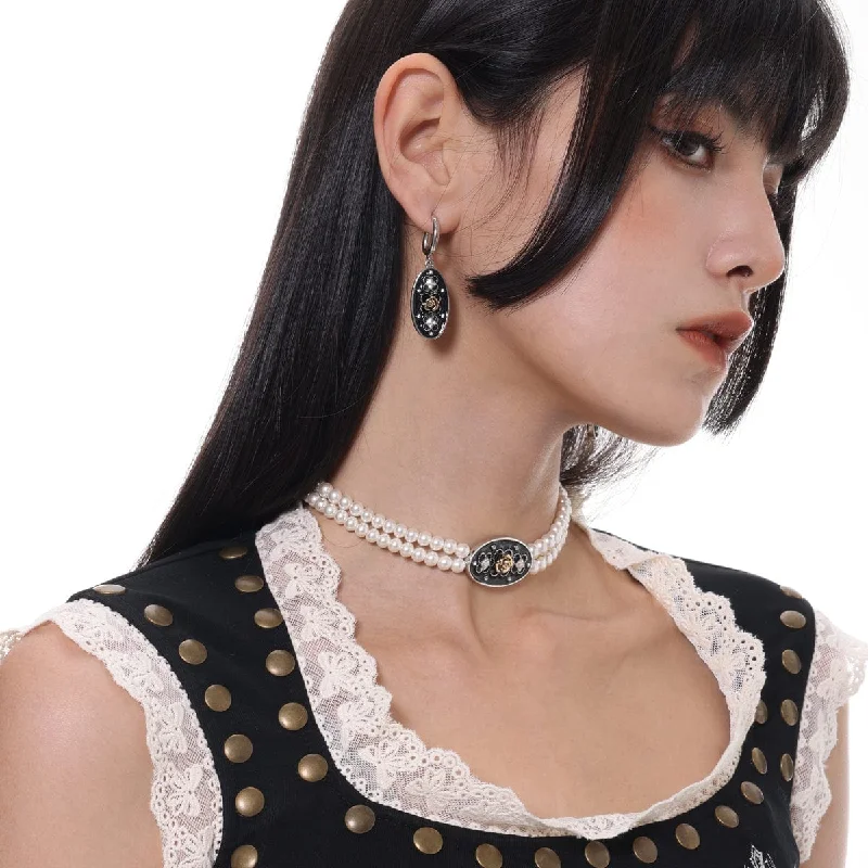 Trending Jewelry Styles Now At Limited-Time Discounts Women's Punk Rose Diamante Earring
