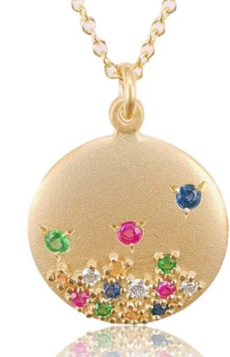 Handcrafted Jewelry Sale – Unique Designs At Low Prices Round Color Sapphire Gold Necklace Handcrafted Jewelry Sale – Unique Designs At Low Prices Round Color Sapphire Gold Necklace