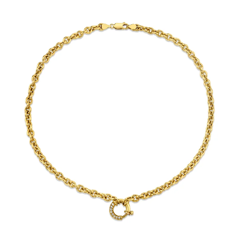 Huge Markdowns On Premium Jewelry Styles Alchemy Link Choker with Pavé Diamond Hoop Closure | Ready to Ship Huge Markdowns On Premium Jewelry Styles Alchemy Link Choker with Pavé Diamond Hoop Closure | Ready to Ship