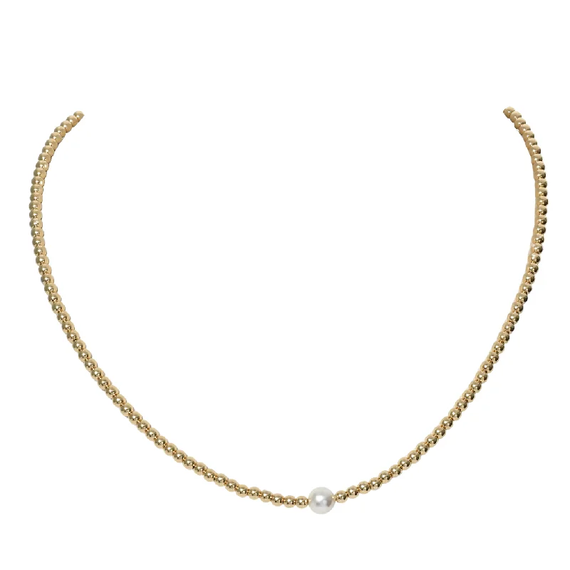 Shop High-Quality Jewelry At Jaw-Dropping Discounts "AUDREY" 14KG Filled w/ FWP ball beaded Choker/Necklace Shop High-Quality Jewelry At Jaw-Dropping Discounts "AUDREY" 14KG Filled w/ FWP ball beaded Choker/Necklace