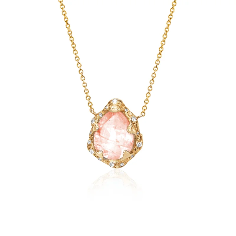 Exclusive Jewelry Bundles At Discounted Rates Baby Queen Water Drop Morganite Necklace with Sprinkled Diamonds | Ready to Ship Exclusive Jewelry Bundles At Discounted Rates Baby Queen Water Drop Morganite Necklace with Sprinkled Diamonds | Ready to Ship
