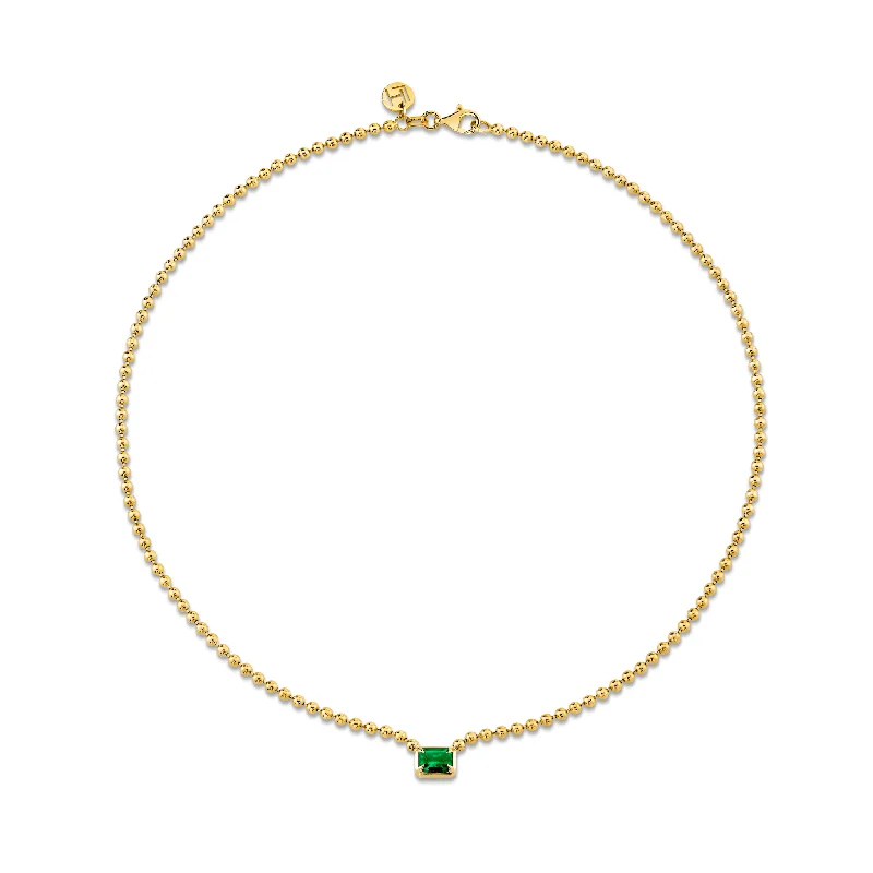 Exclusive Jewelry Offers – Shine For Less Emerald Cut Emerald on Orb Chain Necklace | Ready to Ship Exclusive Jewelry Offers – Shine For Less Emerald Cut Emerald on Orb Chain Necklace | Ready to Ship