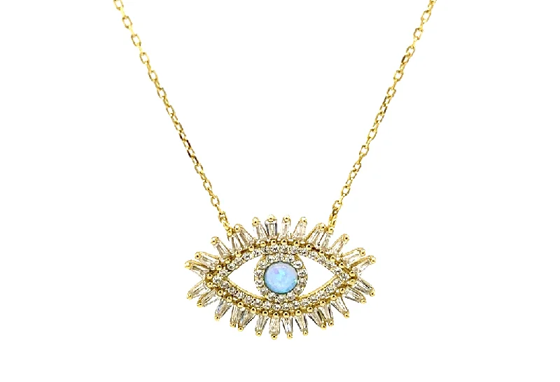 Special Offers On Handcrafted And Designer Jewelry bara boheme | Evil Eye "POSEIDON" Opal CZ Necklace Special Offers On Handcrafted And Designer Jewelry bara boheme | Evil Eye "POSEIDON" Opal CZ Necklace