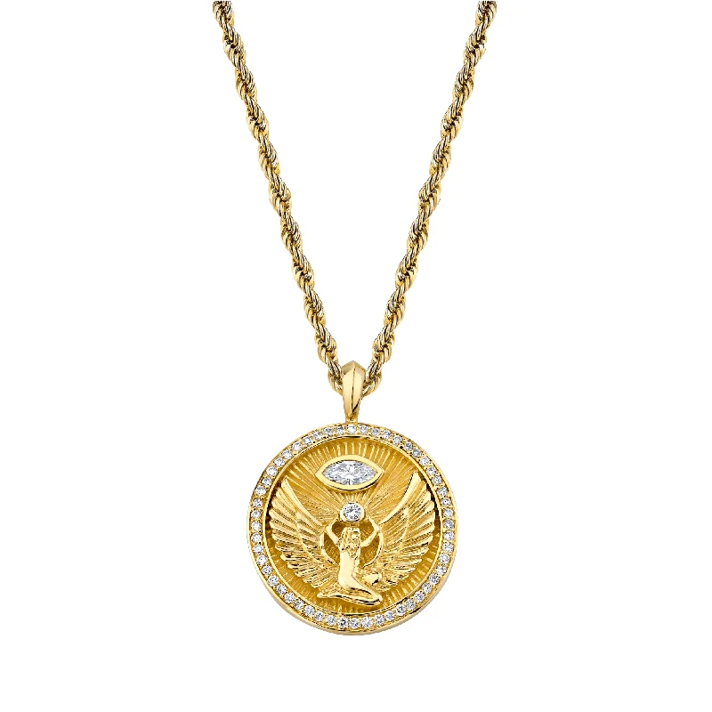 Upgrade Your Collection With Our Limited-Time Jewelry Sale Isis Diamond Pavé Halo Coin Pendant | Ready to Ship Upgrade Your Collection With Our Limited-Time Jewelry Sale Isis Diamond Pavé Halo Coin Pendant | Ready to Ship