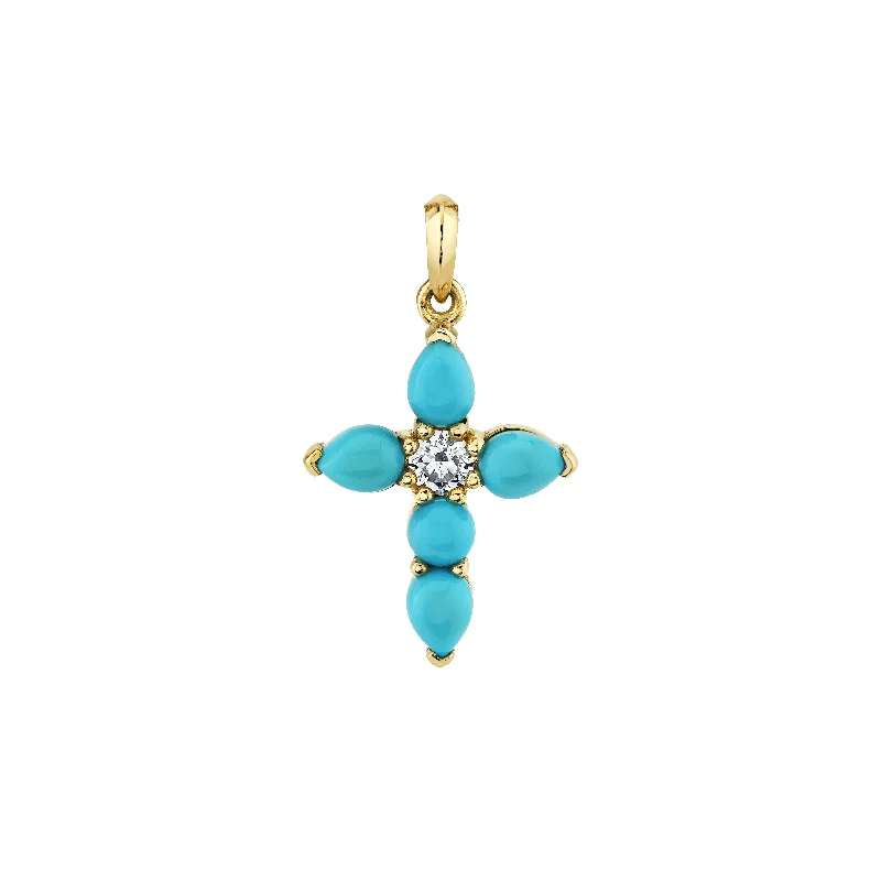 Seasonal Jewelry Sale – Upgrade Your Collection Medium Turquoise & Diamond Faith Pendant | Ready to Ship Seasonal Jewelry Sale – Upgrade Your Collection Medium Turquoise & Diamond Faith Pendant | Ready to Ship