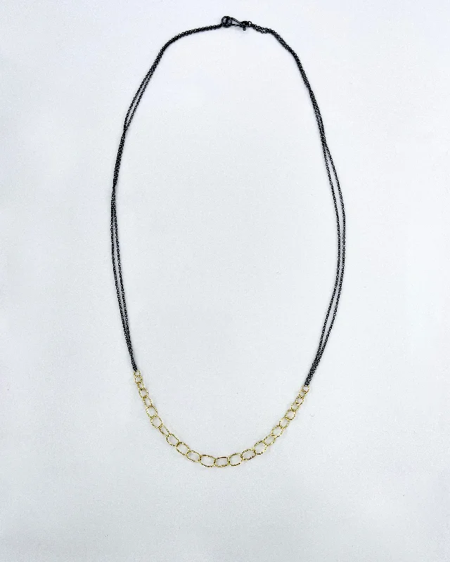 Personalized Engraved Jewelry For Meaningful Gifts Sarah McGuire Handmade Links Double Chain Necklace Personalized Engraved Jewelry For Meaningful Gifts Sarah McGuire Handmade Links Double Chain Necklace