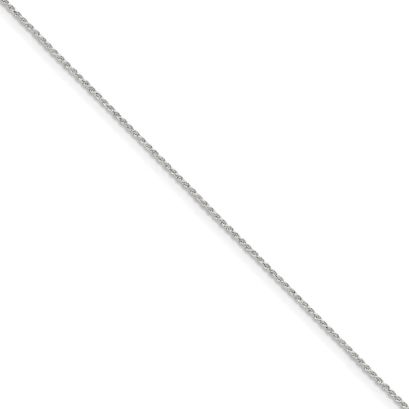 Shop High-Quality Jewelry At Jaw-Dropping Discounts 1.1mm Sterling Silver Solid Diamond Cut Rope Chain Anklet, 9 Inch Shop High-Quality Jewelry At Jaw-Dropping Discounts 1.1mm Sterling Silver Solid Diamond Cut Rope Chain Anklet, 9 Inch