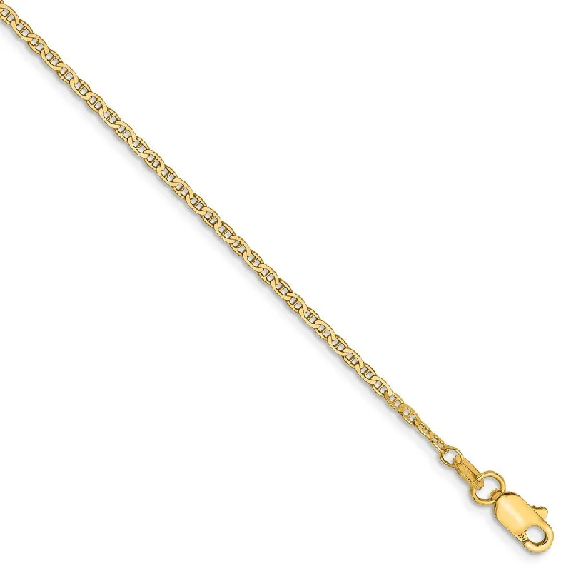 Exclusive Savings On Timeless Jewelry Pieces 1.5mm, 14k Yellow Gold, Solid Anchor Link Chain Anklet Exclusive Savings On Timeless Jewelry Pieces 1.5mm, 14k Yellow Gold, Solid Anchor Link Chain Anklet