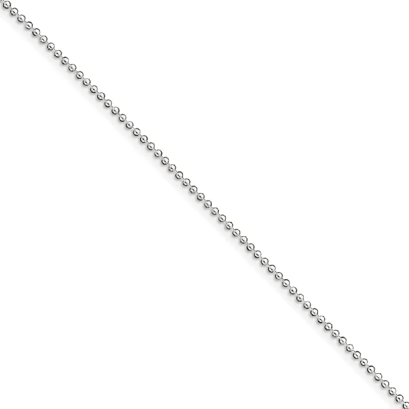 Unbeatable Offers On Luxury And Everyday Jewelry 1.5mm Sterling Silver, Solid Beaded Chain Anklet Unbeatable Offers On Luxury And Everyday Jewelry 1.5mm Sterling Silver, Solid Beaded Chain Anklet