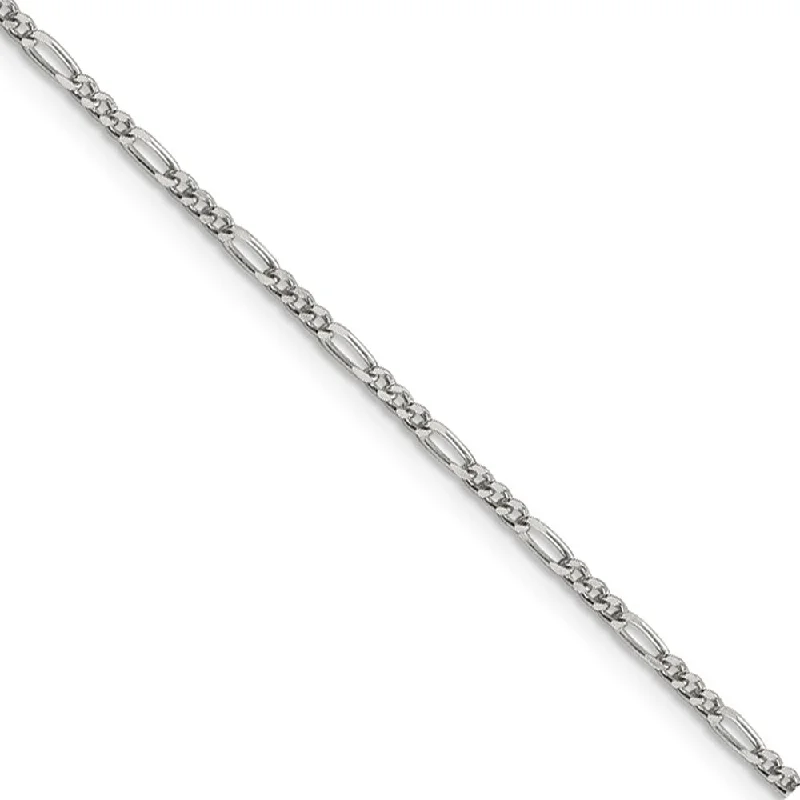 Must-Have Jewelry At Irresistible Discounts Sterling Silver 1.75mm Solid Figaro Chain Anklet Must-Have Jewelry At Irresistible Discounts Sterling Silver 1.75mm Solid Figaro Chain Anklet