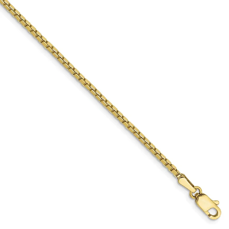 The Jewelry Sale You've Been Waiting For Is Here 10k Yellow Gold 1.5mm Box Chain Anklet, 9 Inch The Jewelry Sale You've Been Waiting For Is Here 10k Yellow Gold 1.5mm Box Chain Anklet, 9 Inch