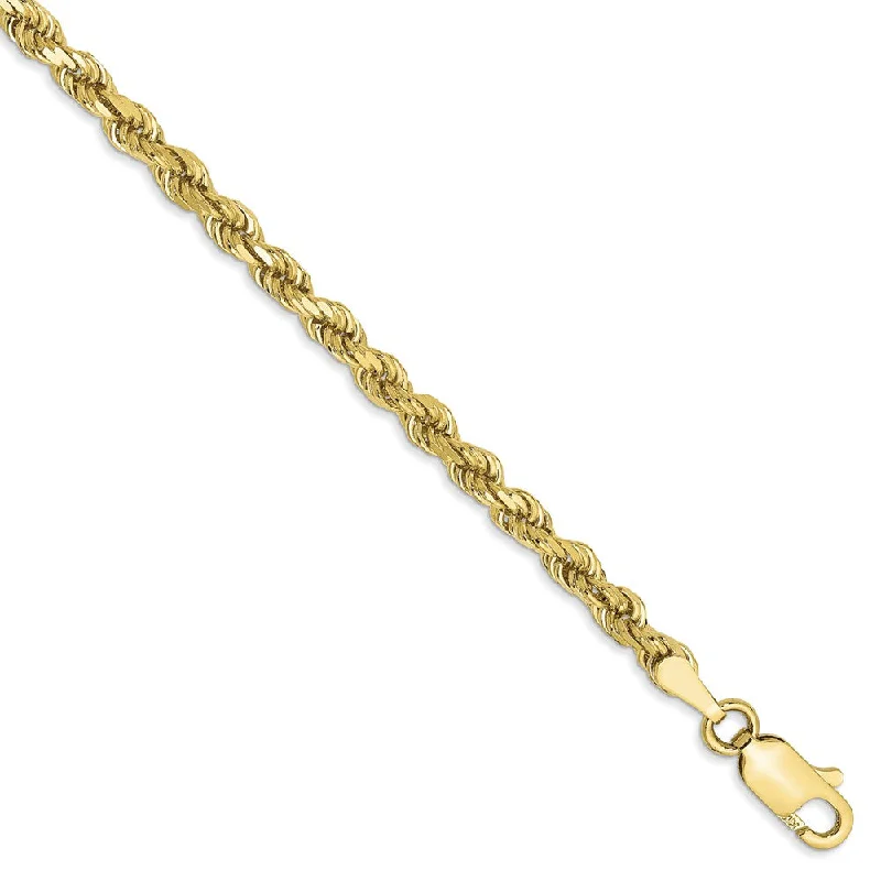 Exclusive Gemstone Jewelry Markdowns – Shop Now 3.25mm 10k Yellow Gold Diamond Cut Solid Rope Chain Anklet or Bracelet Exclusive Gemstone Jewelry Markdowns – Shop Now 3.25mm 10k Yellow Gold Diamond Cut Solid Rope Chain Anklet or Bracelet