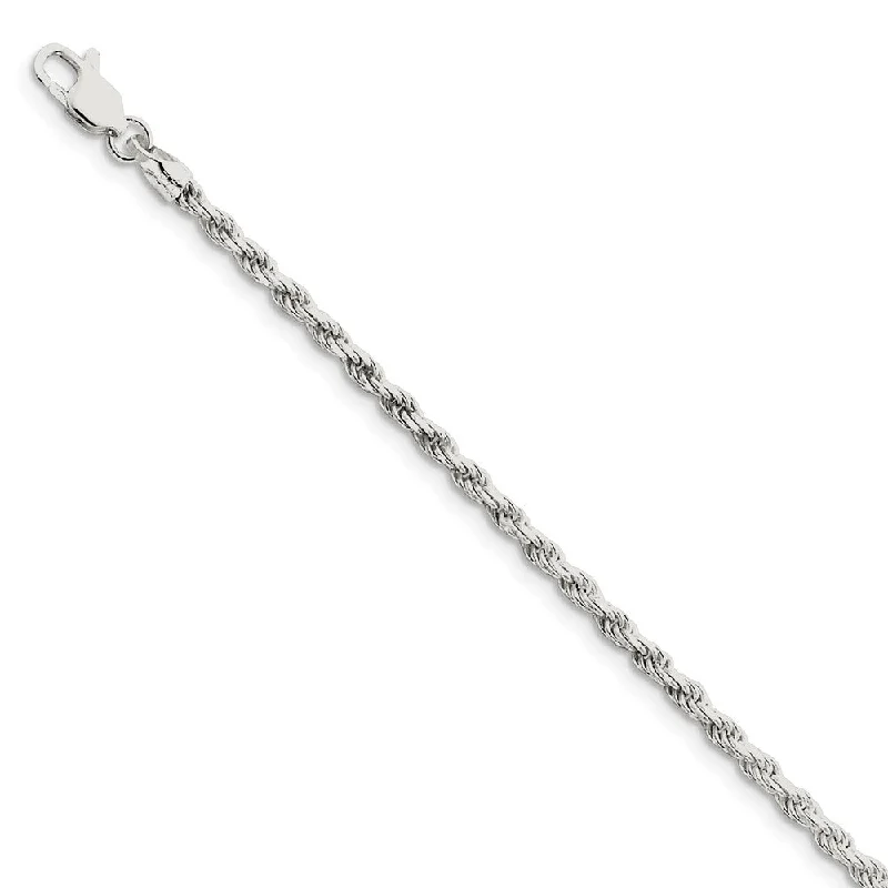 Flash Sale On Stunning Jewelry – Don't Miss Out Sterling Silver 2.75mm Diamond-cut Rope Chain Anklet, 9 Inch Flash Sale On Stunning Jewelry – Don't Miss Out Sterling Silver 2.75mm Diamond-cut Rope Chain Anklet, 9 Inch
