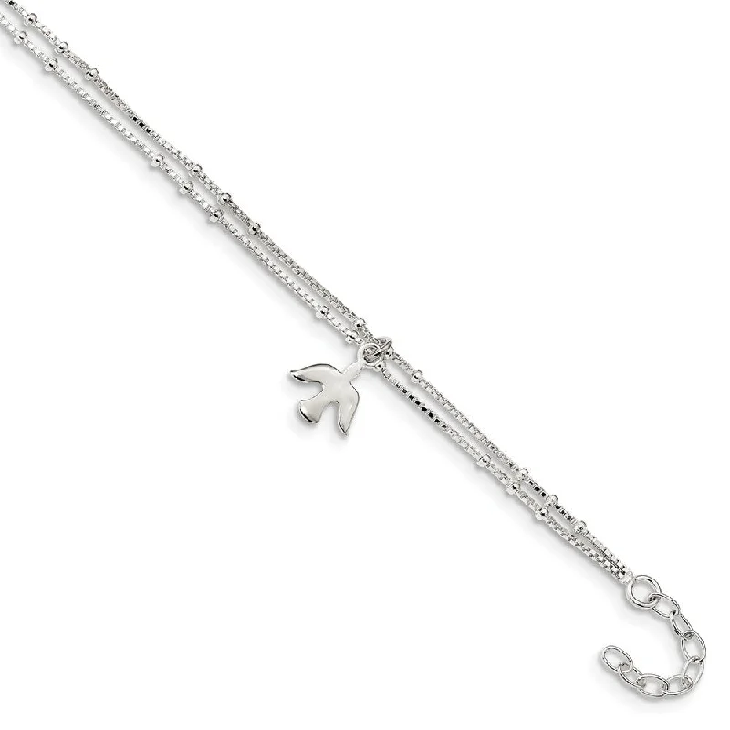 Don't Miss Out On Bestselling Jewelry At Special Prices Sterling Silver 2 Strand Dove Box Chain Anklet, 9-10 Inch Don't Miss Out On Bestselling Jewelry At Special Prices Sterling Silver 2 Strand Dove Box Chain Anklet, 9-10 Inch