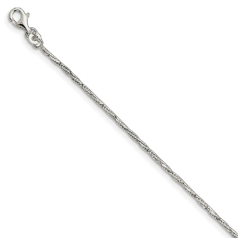 Elegant Jewelry Pieces At Unbelievable Prices Sterling Silver 2mm Polished Twisted Wheat Link Anklet, 9 Inch Elegant Jewelry Pieces At Unbelievable Prices Sterling Silver 2mm Polished Twisted Wheat Link Anklet, 9 Inch