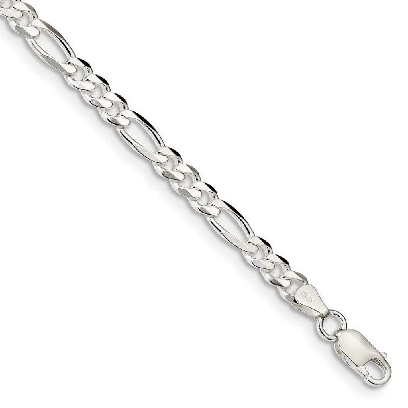 Handcrafted Jewelry Sale – Unique Designs At Low Prices Sterling Silver 4.5mm Solid Figaro Chain Bracelet or Anklet, 9 Inch Handcrafted Jewelry Sale – Unique Designs At Low Prices Sterling Silver 4.5mm Solid Figaro Chain Bracelet or Anklet, 9 Inch