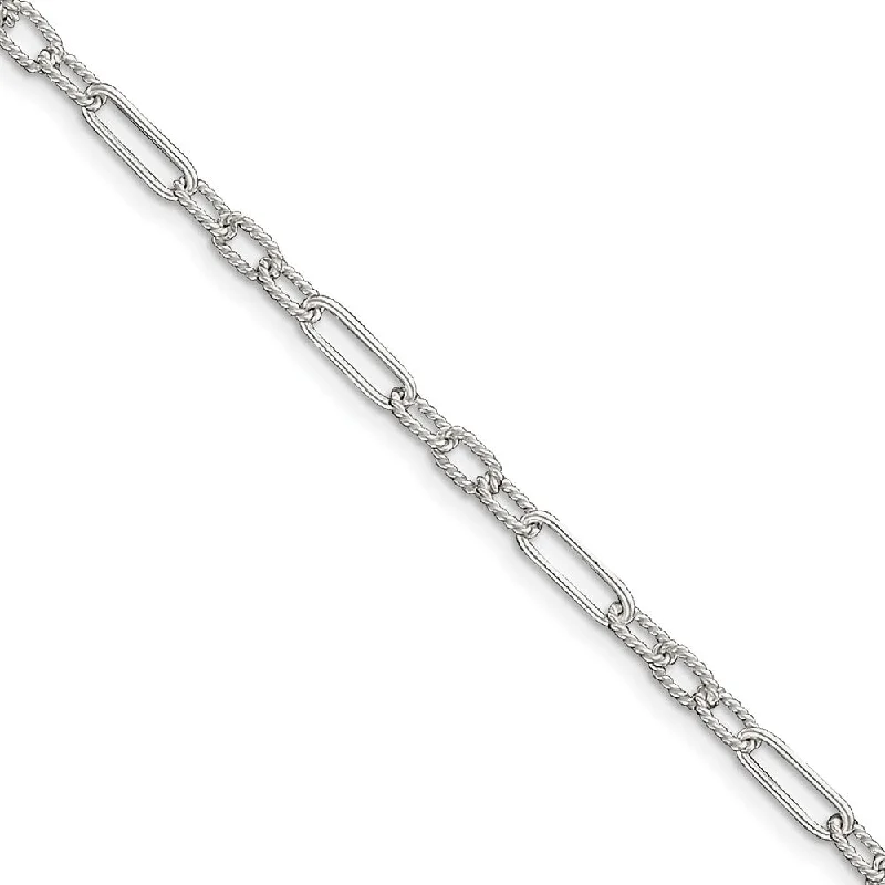 Shop Dazzling Rings, Earrings, And More At Special Discounts Sterling Silver 4mm, Open Fancy Link Anklet, 10 Inch Shop Dazzling Rings, Earrings, And More At Special Discounts Sterling Silver 4mm, Open Fancy Link Anklet, 10 Inch