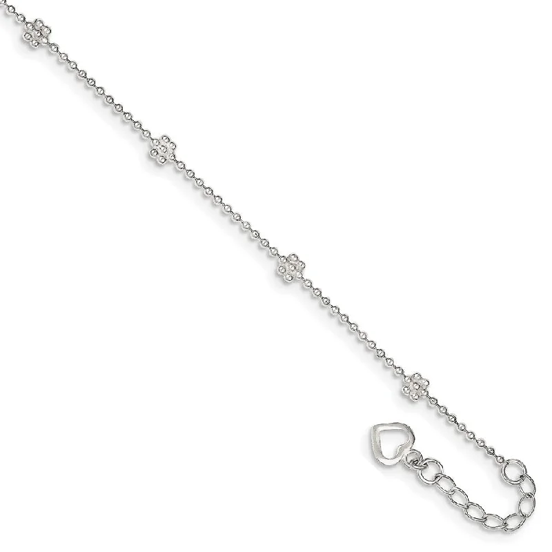Special Offers On Handcrafted And Designer Jewelry Sterling Silver Adjustable Flower Anklet, 10 Inch Special Offers On Handcrafted And Designer Jewelry Sterling Silver Adjustable Flower Anklet, 10 Inch