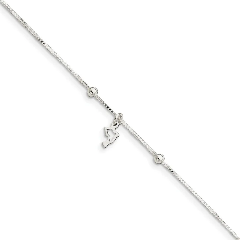 Elegant Jewelry, Exclusive Prices – Shop Now Sterling Silver Dolphin Silhouette Anklet, 8-9 Inch Elegant Jewelry, Exclusive Prices – Shop Now Sterling Silver Dolphin Silhouette Anklet, 8-9 Inch