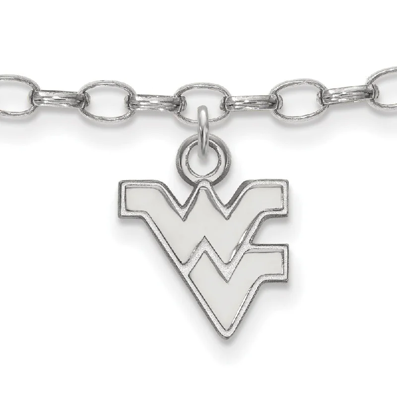 Chic And Stylish Jewelry At Exclusive Prices Sterling Silver West Virginia University Anklet, 9 Inch Chic And Stylish Jewelry At Exclusive Prices Sterling Silver West Virginia University Anklet, 9 Inch