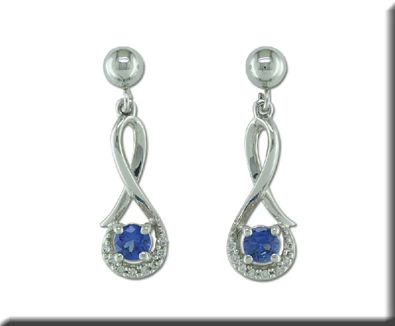 Once-A-Year Jewelry Deals – Shop Before They’Re Gone 14K White Gold Blue Sapphire/Diamond Earrings with Ball Post Once-A-Year Jewelry Deals – Shop Before They’Re Gone 14K White Gold Blue Sapphire/Diamond Earrings with Ball Post