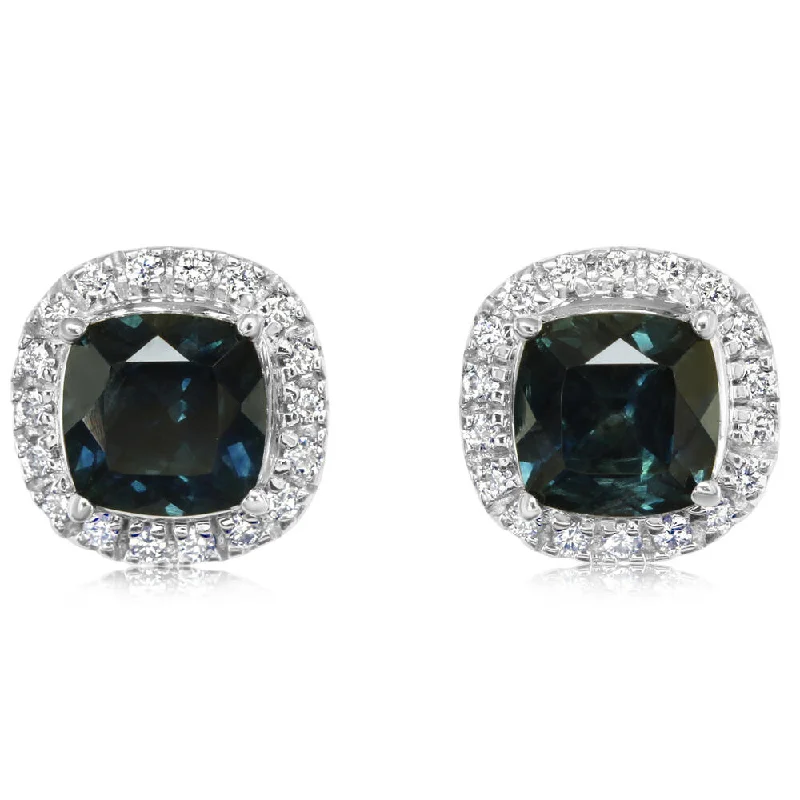 Affordable Elegance – Premium Jewelry At Special Prices 14K White Gold Montana Sapphire Earrings Affordable Elegance – Premium Jewelry At Special Prices 14K White Gold Montana Sapphire Earrings