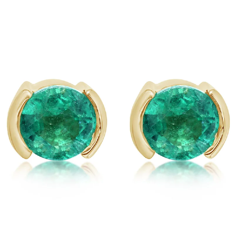 Affordable Glamour – Must-Have Jewelry At Special Rates 14K Yellow Gold Brazilian Emerald Earrings Affordable Glamour – Must-Have Jewelry At Special Rates 14K Yellow Gold Brazilian Emerald Earrings