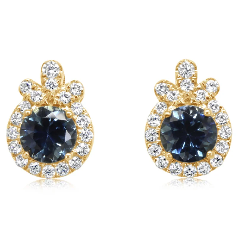 Jewelry Deals That Sparkle – Shop Today 14K Yellow Gold Montana Sapphire/Diamond Earrings Jewelry Deals That Sparkle – Shop Today 14K Yellow Gold Montana Sapphire/Diamond Earrings