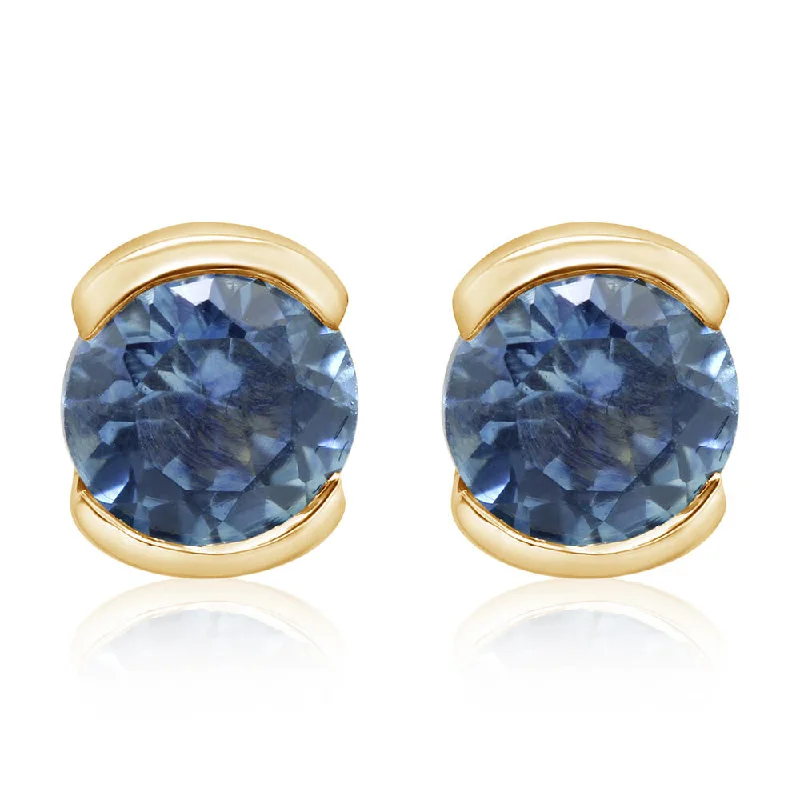 Shine Without Limits – Jewelry Sale Happening Now 14K Yellow Gold Montana Sapphire Earrings Shine Without Limits – Jewelry Sale Happening Now 14K Yellow Gold Montana Sapphire Earrings