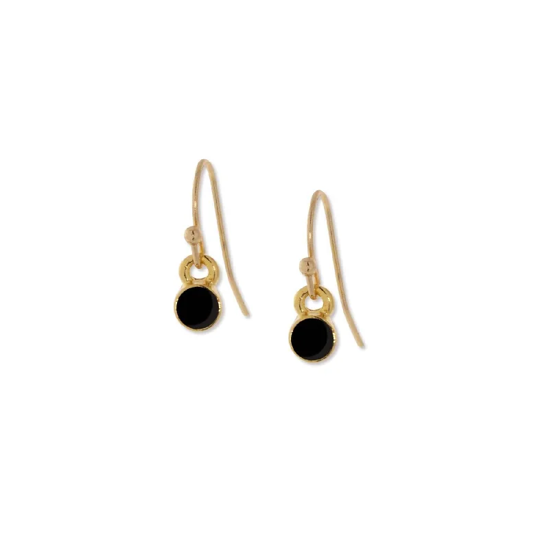 Must-Have Jewelry At Unbelievable Discounts 1928 Jewelry Black Enamel Button Dainty Wire Drop Earring (Small) Must-Have Jewelry At Unbelievable Discounts 1928 Jewelry Black Enamel Button Dainty Wire Drop Earring (Small)