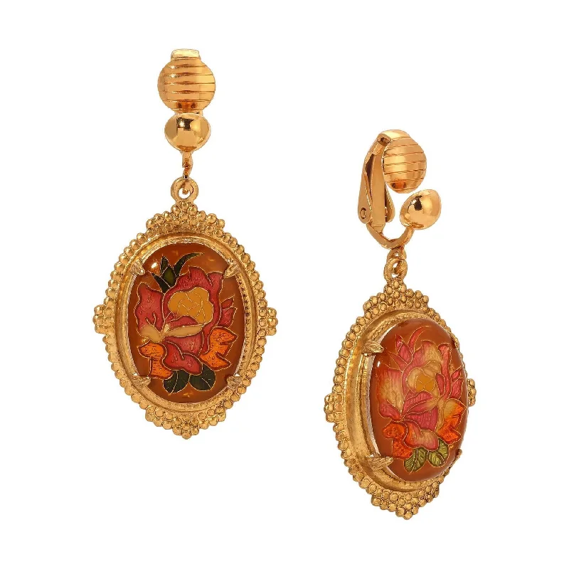 Celebrate Every Occasion With Sparkling Savings 1928 Jewelry Classic Floral Oval Clip On Earrings Celebrate Every Occasion With Sparkling Savings 1928 Jewelry Classic Floral Oval Clip On Earrings