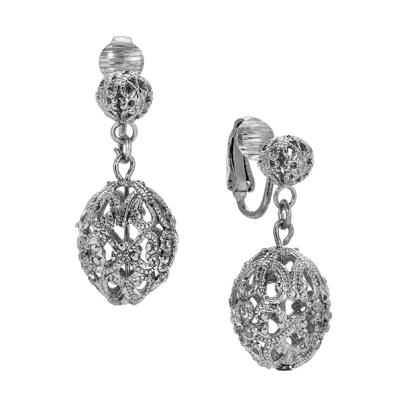 Shop Modern Jewelry Collections With Exclusive Discounts 1928 Jewelry Double Filigree Bead Clip Earrings Shop Modern Jewelry Collections With Exclusive Discounts 1928 Jewelry Double Filigree Bead Clip Earrings