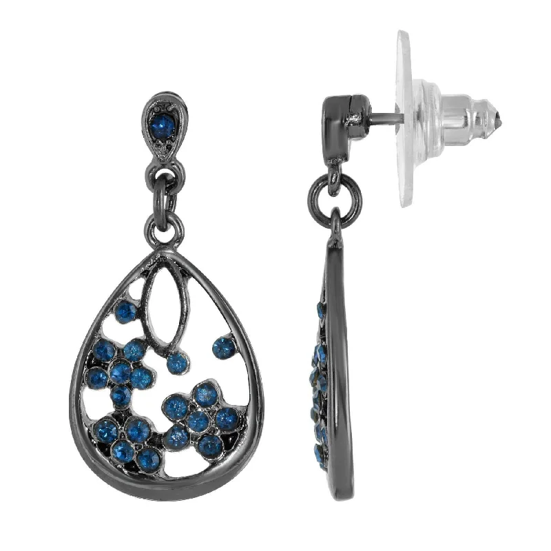 Elevate Your Outfit With Discounted Statement Jewelry 1928 Jewelry Montana Blue Crystal Elegance Teardrop Post Drop Earrings Elevate Your Outfit With Discounted Statement Jewelry 1928 Jewelry Montana Blue Crystal Elegance Teardrop Post Drop Earrings