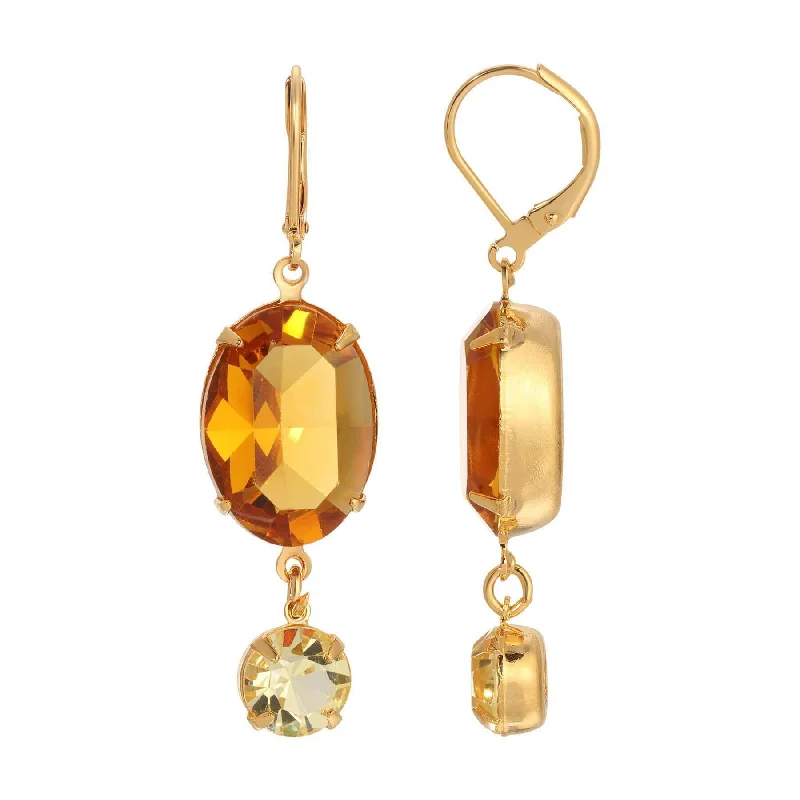 Your Dream Jewelry At Dream Prices – Shop Now 1928 Jewelry Opulent Oval Topaz Austrian Crystal Jonquil Dangle Earrings Your Dream Jewelry At Dream Prices – Shop Now 1928 Jewelry Opulent Oval Topaz Austrian Crystal Jonquil Dangle Earrings