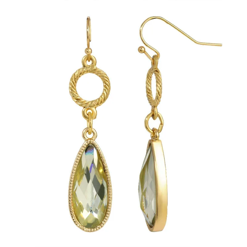 Sparkle In Style With Our Best Jewelry Deals 1928 Jewelry Round Ring & Crystal Teardrop Dangling Earrings Sparkle In Style With Our Best Jewelry Deals 1928 Jewelry Round Ring & Crystal Teardrop Dangling Earrings