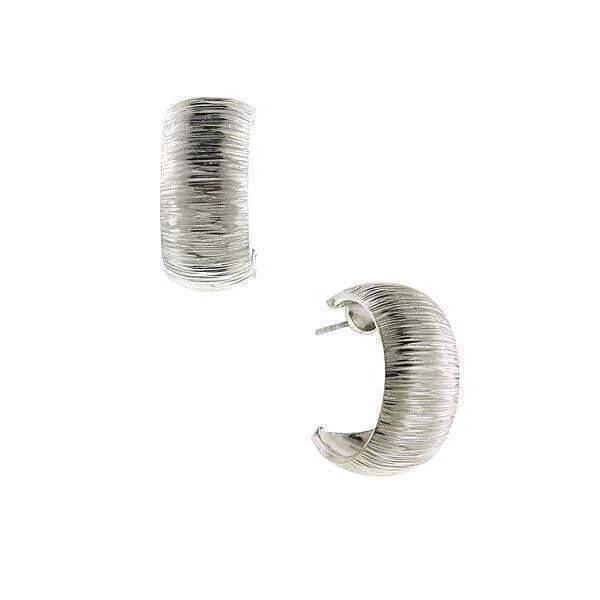 Don't Miss These Dazzling Jewelry Discounts 1928 Jewelry Silver Hoop Brushed Finish Earrings Don't Miss These Dazzling Jewelry Discounts 1928 Jewelry Silver Hoop Brushed Finish Earrings
