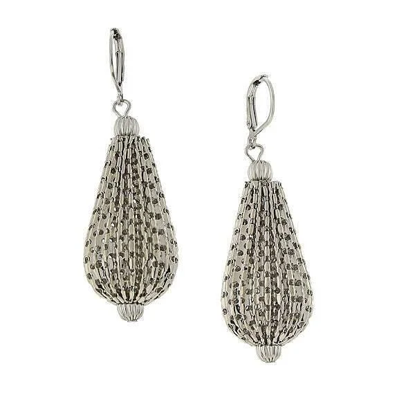Huge Markdowns On Premium Jewelry Styles 1928 Jewelry Silver Large Mesh Style Hollow Teardrop Drop Earrings Huge Markdowns On Premium Jewelry Styles 1928 Jewelry Silver Large Mesh Style Hollow Teardrop Drop Earrings