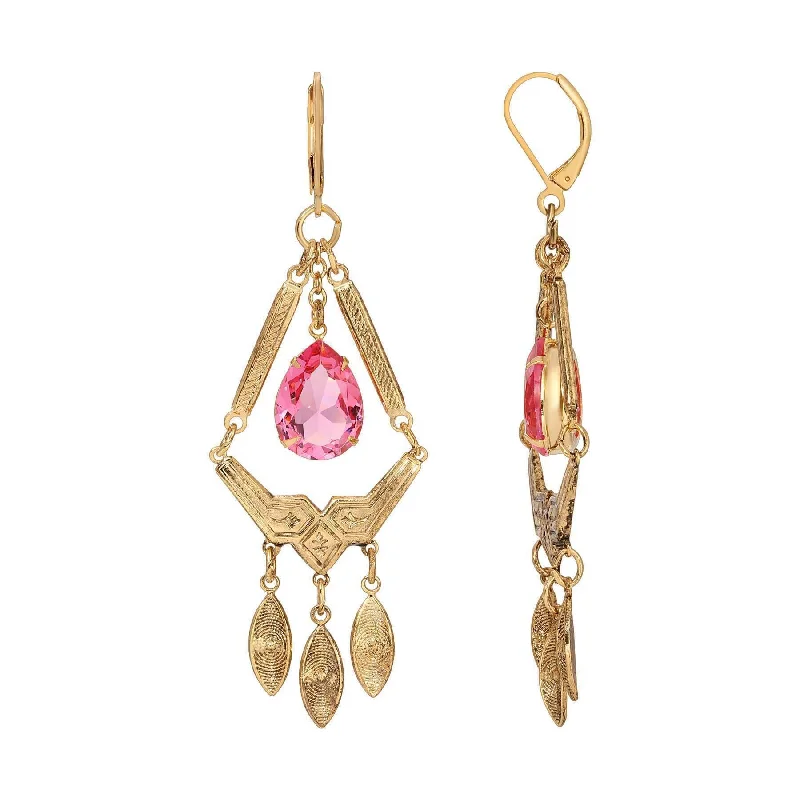 Limited-Time Jewelry Sale – Don't Miss Out On Dazzling Discounts 1928 Jewelry Tri Harmonic Leaf Drop & Rose Pink Oval Crystal Dangle Earrings Limited-Time Jewelry Sale – Don't Miss Out On Dazzling Discounts 1928 Jewelry Tri Harmonic Leaf Drop & Rose Pink Oval Crystal Dangle Earrings