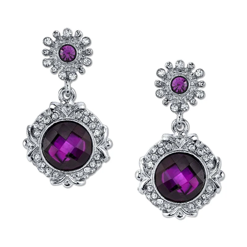 Best Jewelry Deals – Shop Premium Pieces At Great Prices 2028 Jewelry Amethyst Purple Stone & Crystal Post Dangle Earrings Best Jewelry Deals – Shop Premium Pieces At Great Prices 2028 Jewelry Amethyst Purple Stone & Crystal Post Dangle Earrings